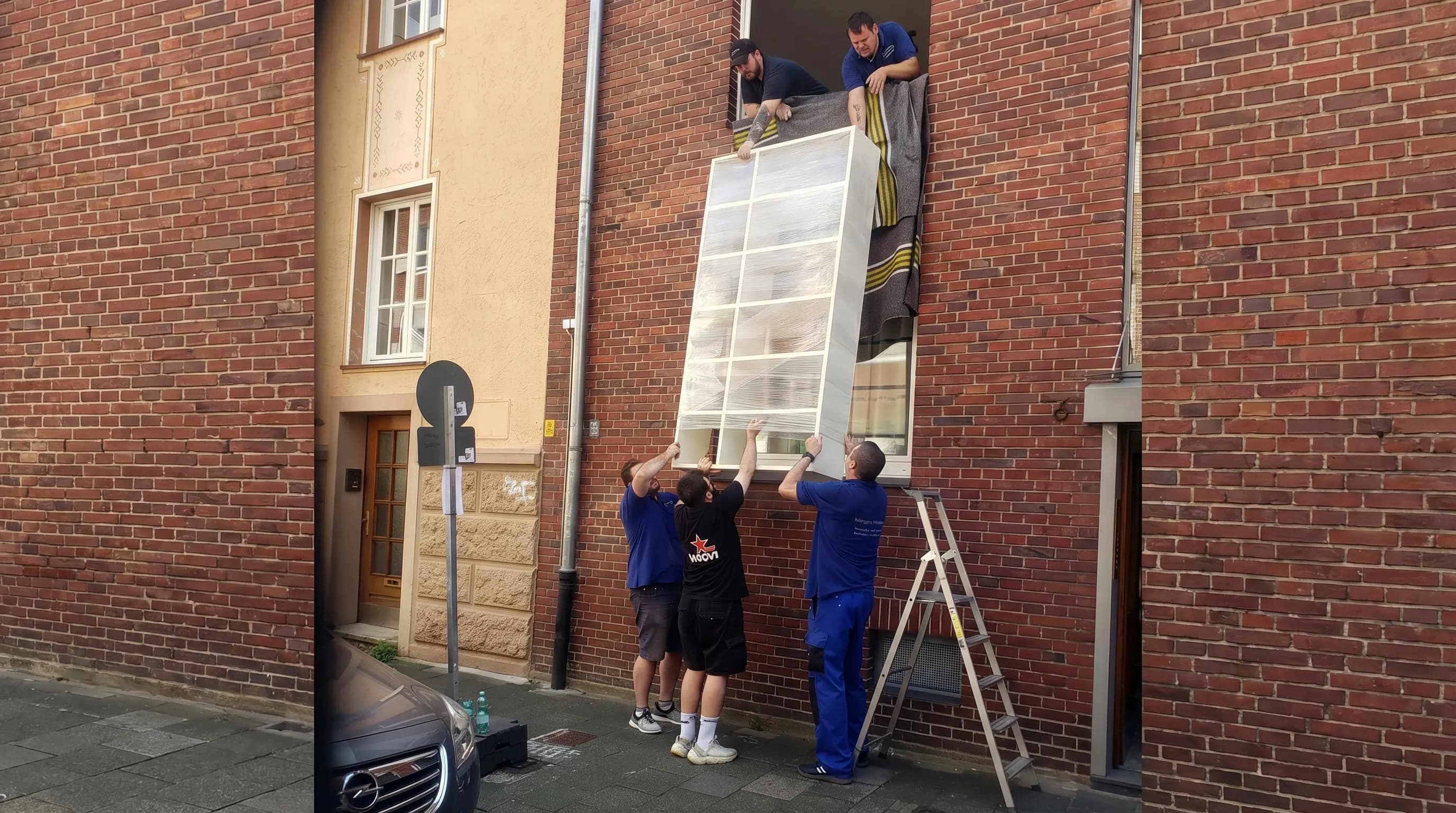 Umzugsteam beim Möbeltransport in Münster